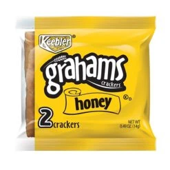 Keebler Honey Graham Crackers, .49 Oz., 200/Carton (802690)