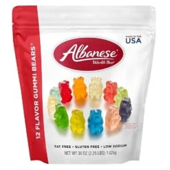 Albanese Fruity 12 Flavor Gummi Bears, 36 Oz, 12 (ACG53336)