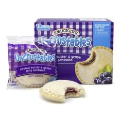 Smuckers Uncrustables Peanut Butter/Grape Jelly Sandwich, 2 Oz., 2/Box (903-00135)