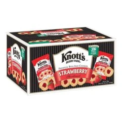 Knott's Berry Farm Premium Bite Size Strawberry Shortbread, 2 Oz., 36/Carton (BIS59637)