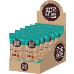 Second Nature Nuts, Dark Chocolate Medley, 1.75 Oz., 12/Pack (1178)