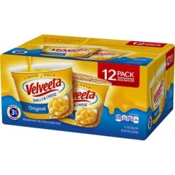 Velveeta Shell Pasta & Cheese Sauce, Original, 2.4 Oz., 12/Pack (5355)