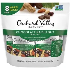 Orchard Valley Harvest Chocolate Raisin Nut Trail Mix, 8 Oz. (JOH13663)
