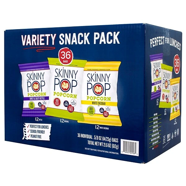 Skinny Pop Variety Snack Pack, 36/Pack (220-01049) 5 Skinny Pop Variety Snack Pack, 36/Pack (220-01049) - Image 3