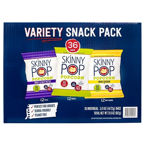 Skinny Pop Variety Snack Pack, 36/Pack (220-01049) 6 Skinny Pop Variety Snack Pack, 36/Pack (220-01049) - Image 4