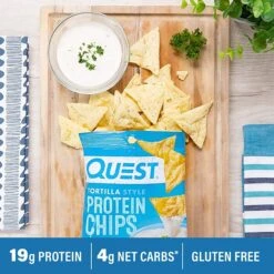 Quest Protein Chips Gluten Free Ranch Tortilla Chips, 1.1 Oz., 8 Bags/Pack (307-00242) -Gerber || Lindt || Mars Sales sp99363929 s7