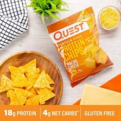 Quest Protein Chips Gluten Free Nacho Tortilla Chips, 1.1 Oz., 8 Bags/Pack (307-00241) -Gerber || Lindt || Mars Sales sp99364039 s7